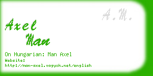 axel man business card